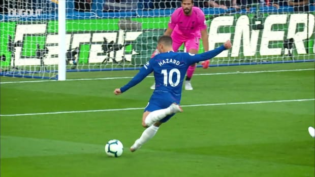 Eden Hazard's skilful finish against Liverpool